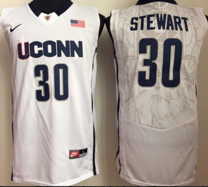 NCAA Men Uconn Huskies #30 White->more ncaa teams->NCAA Jersey